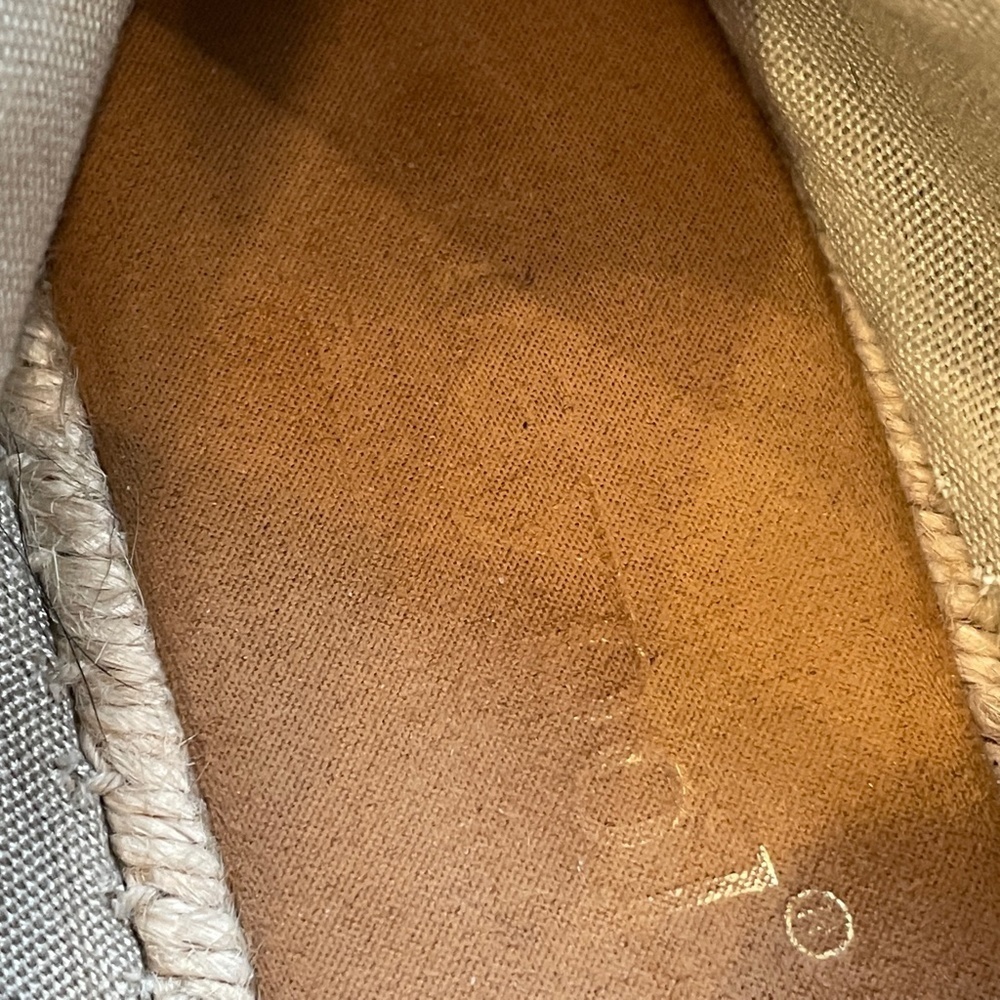 EUC Anthropologie Maypol Selena Pebbled Leather Espadrille Flats Size EU 39 - Picture 10 of 11